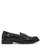 Buty dla chłopców - Tommy Hilfiger Półbuty T3B4-33173-1355 M Czarny - miniaturka - grafika 1