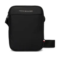 Torby męskie - Saszetka Tommy Hilfiger Th Repreve Mini Reporter AM0AM14150 Czarny - miniaturka - grafika 1