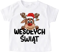 Koszulki dla dziewczynek - Koszulka dla dziecka na mikołajki i święta - miniaturka - grafika 1