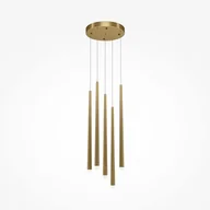 Lampy sufitowe - Lampa wisząca Cascade MOD132PL-L36BSK2 LED 30W tuby mosiądz - miniaturka - grafika 1