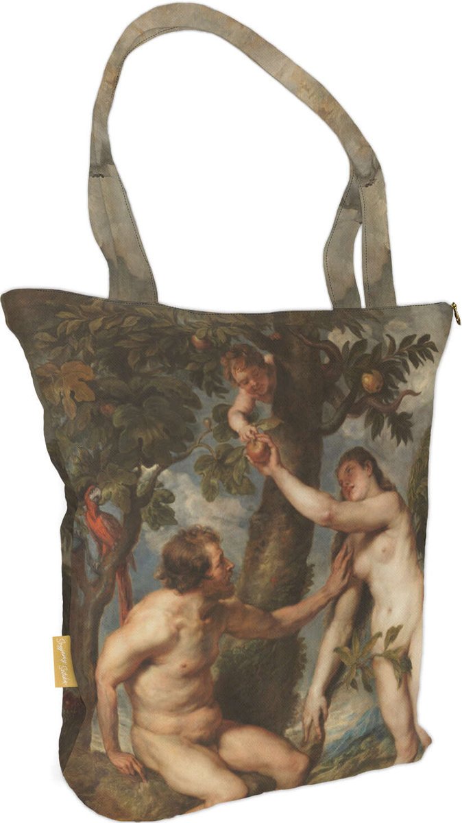 Torba na ramię shopper Adam i Ewa Peter Paul Rubens