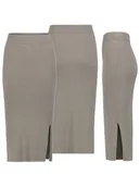 Spódnice - Eight2Nine Spódnica w kolorze szarym - miniaturka - grafika 1