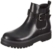 Botki damskie - GIOSEPPO Botki Typ Chelsea Kolor Czarny z wyjmowaną ozdobą dla dziewczynki i chłopca Ennis, czarny, 30 EU - miniaturka - grafika 1