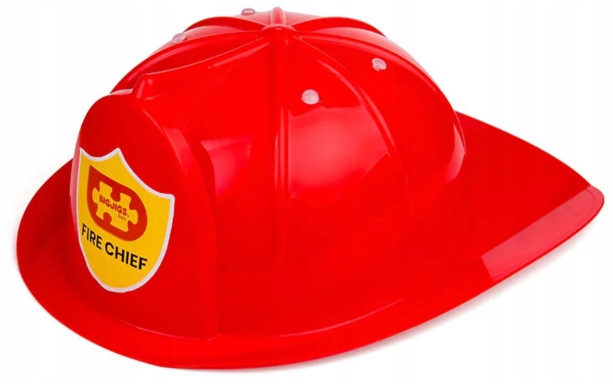 Kask strażacki dla dzieci regulowany zabawka BigJigs