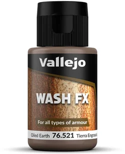Vallejo: 76.521 - Wash Fx - Oiled Earth 35ml - Akcesoria i części modelarskie - miniaturka - grafika 1