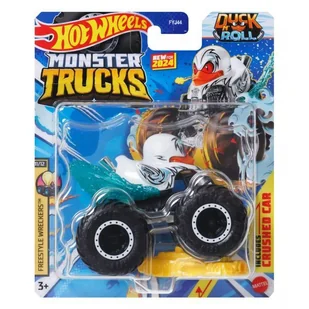 Hot Wheels Monster Trucks: Duck N Roll, samochodzik, skala 1:64 - Samochody i pojazdy dla dzieci - miniaturka - grafika 1