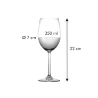 Pojemniki kuchenne - ZASTAWA STOŁOWA CHARLIE KOLOR TRANSPARENTNY TESCOMA - WHITEWINEGLASS/CHARLIE/350ML - miniaturka - grafika 1