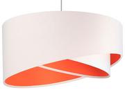 Lampy sufitowe - Biało-pomarańczowa skandynawska lampa wisząca - EX990-Rezi - Lumes - miniaturka - grafika 1