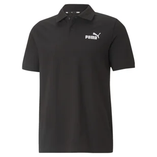 Męska koszulka polo z piki Essentials PUMA Black - Koszulki męskie - miniaturka - grafika 1