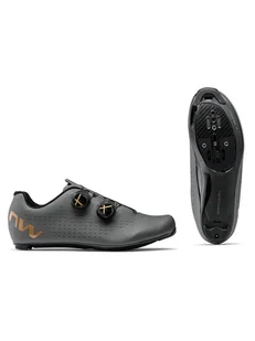 Buty rowerowe NORTHWAVE Revolution 3 ciemny szary/złoty 42 - Buty rowerowe - miniaturka - grafika 1
