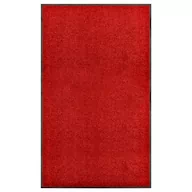 Wycieraczki - vidaXL Wycieraczka z możliwością prania, czerwona, 90 x 150 cm - miniaturka - grafika 1