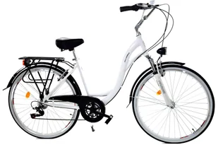 Dallas Bike City Alu 28 cali Damski Biały z czarnym - Rowery - miniaturka - grafika 1