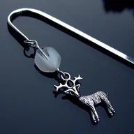 Zakładki do książek - Świąteczna zakładka do książki - Rudolf - miniaturka - grafika 1