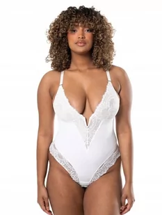 Body damskie Heyshape białe z koronką XXL - Odzież ciążowa - miniaturka - grafika 1