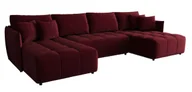 Narożniki - Bordowa kanapa z funkcją spania A6-P73 - miniaturka - grafika 1