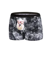 Majtki męskie - Cornette Bokserki Glasses 010/63 Czarny L - miniaturka - grafika 1