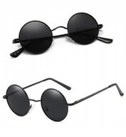 Okulary przeciwsłoneczne - Czarne LENONKI Okulary Przeciwsłoneczne na teleskopach UV400 unisex - miniaturka - grafika 1