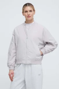 New Balance kurtka bomber damski kolor szary przejściowa - Kurtki damskie - miniaturka - grafika 1