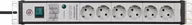 Listwy zasilające - Brennenstuhl Power Extension 3 M 6 Ac Outlet (S) Wewnętrzny Czarny, Jasnoszary - miniaturka - grafika 1
