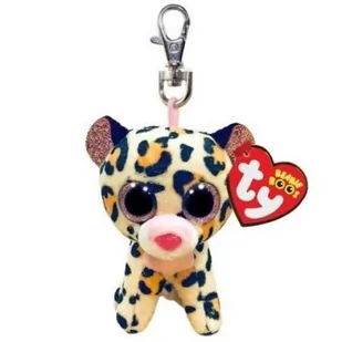 Beanie Boos Livvie - Brązowy leopard 8,5cm - Breloczki dla dzieci - miniaturka - grafika 1