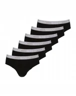 Majtki męskie - SLOGGI MAJTKI SLIPY CZARNE Z LOGO 6-PACK M JSD - miniaturka - grafika 1