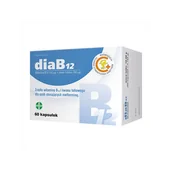 Witaminy i minerały - Galena FSP DiaB12 witamina B12 100g i kwas foliowy 200g 60 kapsułek 8999102 - miniaturka - grafika 1