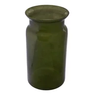 Wazony i flakony - Wazon szklany dekoracyjny Lilia 30 cm zielony - miniaturka - grafika 1