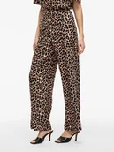 Spodnie damskie - Vila Spodnie "Liopana" w kolorze brązowo-beżowym - miniaturka - grafika 1