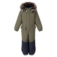 Kombinezony dla dzieci - Chłopięcy kombinezon KERT khaki Lenne r.116 - miniaturka - grafika 1