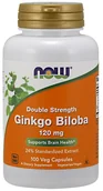Suplementy naturalne - Now Foods GINKGO BILOBA 120mg 100 kaps GIKNGO/100/KAP/ - miniaturka - grafika 1