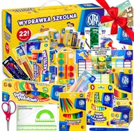 Ołówki - Wyprawka Szkolna Szkoła XXL Zestaw Plastyczny Farby Ołówki Długopis 22SZT. - miniaturka - grafika 1