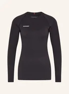 Koszulki i topy damskie - Mammut Koszulka Z Długim Rękawem Trift Z Wełną Merino schwarz - MAMMUT - miniaturka - grafika 1