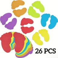 Inne - TEMU [Popularna Wybór] 12/26 szt. Kolorowe Kropki na Dywanie, 4-calowe Samoprzylepne Znaczniki Podłogowe do Organizacji w Klasie i Domu - miniaturka - grafika 1