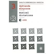 Polskie Wydawnictwo Muzyczne Dyktanda muzyczne cz.3 + 2CD w.4 PWM Danuta Dobrowolska-Marucha - Podręczniki dla szkół zawodowych - miniaturka - grafika 1