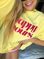 Koszulki i topy damskie - SWEATSHIRT HAPPY HOURS - MADE BY US - miniaturka - grafika 1