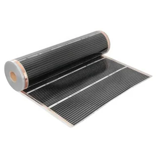 Folia grzewcza pod panele MISSION AIR MAL-160 W/m2 Black Silver 1,5m2 (1,5m x 100cm) + regulator Leo Czarny Wi-Fi - Ogrzewanie podłogowe - miniaturka - grafika 1