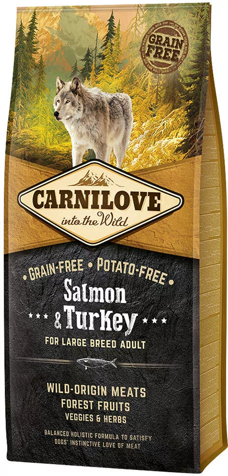 Carnilove Adult Large Breed Salmon & Turkey, łosoś i indyk - 12 kg Dostawa GRATIS!