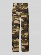 Spodnie męskie - Spodnie cargo z kieszeniami z tyłu - miniaturka - grafika 1