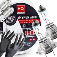 Żarówki samochodowe - Żarówki H7 Hq Automotive +150% Więcej Światła Hyper White + W5W Led Clear - miniaturka - grafika 1