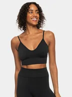 Koszulki sportowe damskie - Roxy Biustonosz sportowy Seamless Bra Tops ERJKT04020 Szary - miniaturka - grafika 1