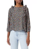 Bluzki damskie - TILDEN Bluzka damska 37330961, czerwona oliwkowa zieleń, wielokolorowa, M, Czerwony, oliwkowo-zielony, wielokolorowy, M - miniaturka - grafika 1