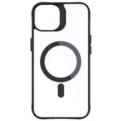 Etui i futerały do telefonów - Etui 3MK Satin Armor MagCase do Apple iPhone 13 / 14 Przezroczysto-czarny - miniaturka - grafika 1