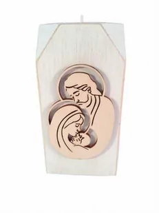 Święta Rodzina świecznik drewniany - Naczynia liturgiczne i akcesoria - miniaturka - grafika 1