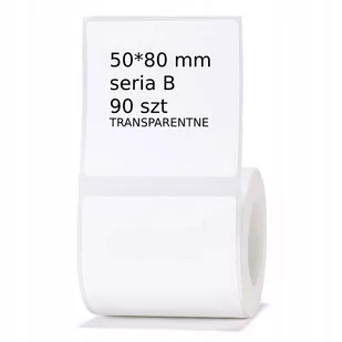 Niimbot Etykiety do B21 B3S Transparentne 50*80mm - Etykiety do drukarek - miniaturka - grafika 1