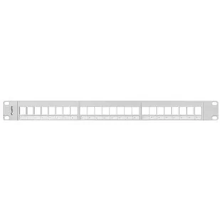 Lanberg Patch panel pusty PPKS-1024-S 24 port 1U 19\" do modułów keystone szary PPKS-1024-S - Szafy rack - miniaturka - grafika 3