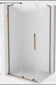 Kabiny prysznicowe - Mexen Velar L kabina prysznicowa rozsuwana 120x80 cm, szron, różowe złoto - 871-120-080-33-60 - miniaturka - grafika 1
