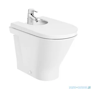 Roca Gap Round bidet stojący przyścienny biały SUPERGLAZE  A3570N7S00 - Kompakty WC - miniaturka - grafika 1