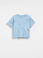 Bluzki dla niemowląt - Reserved - T-shirt z nadrukiem - jasnoniebieski - miniaturka - grafika 1