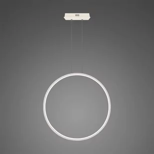 Lampa wisząca Ledowe okręgi No.1 X Φ80 cm in 3k biała ściemnialna Altavola Design - Lampy sufitowe - miniaturka - grafika 1
