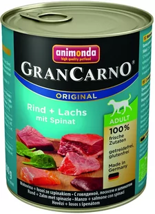 Animonda GranCarno Dorosłe Plus Łosoś + Szpinak 800g 2582 - Mokra karma dla psów - miniaturka - grafika 3